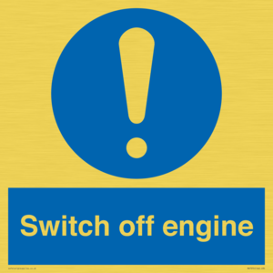 Switch off engine